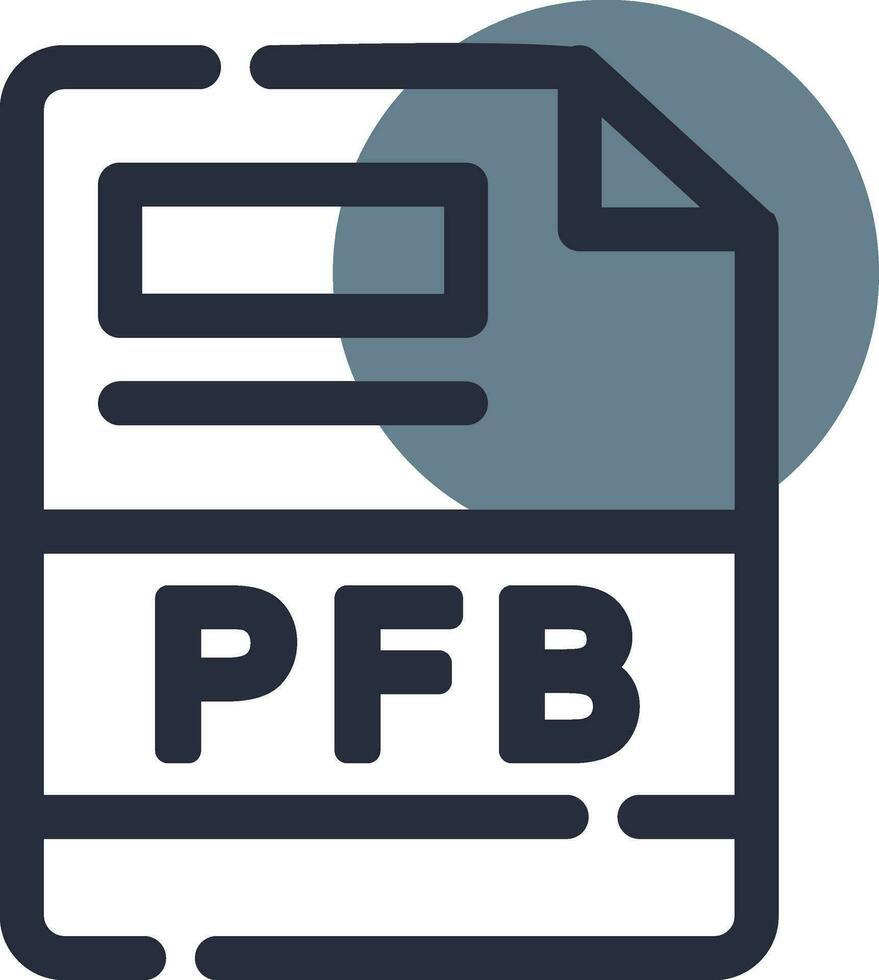 pfb kreativ ikon design vektor