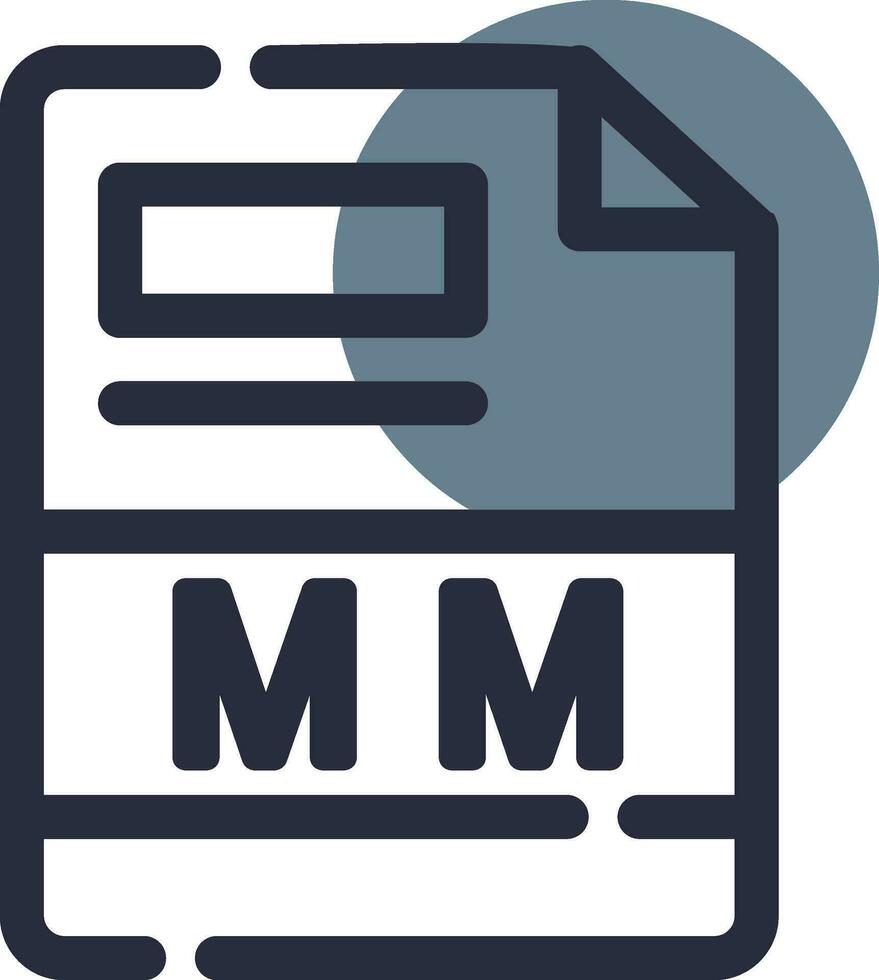 mm kreativ Symbol Design vektor