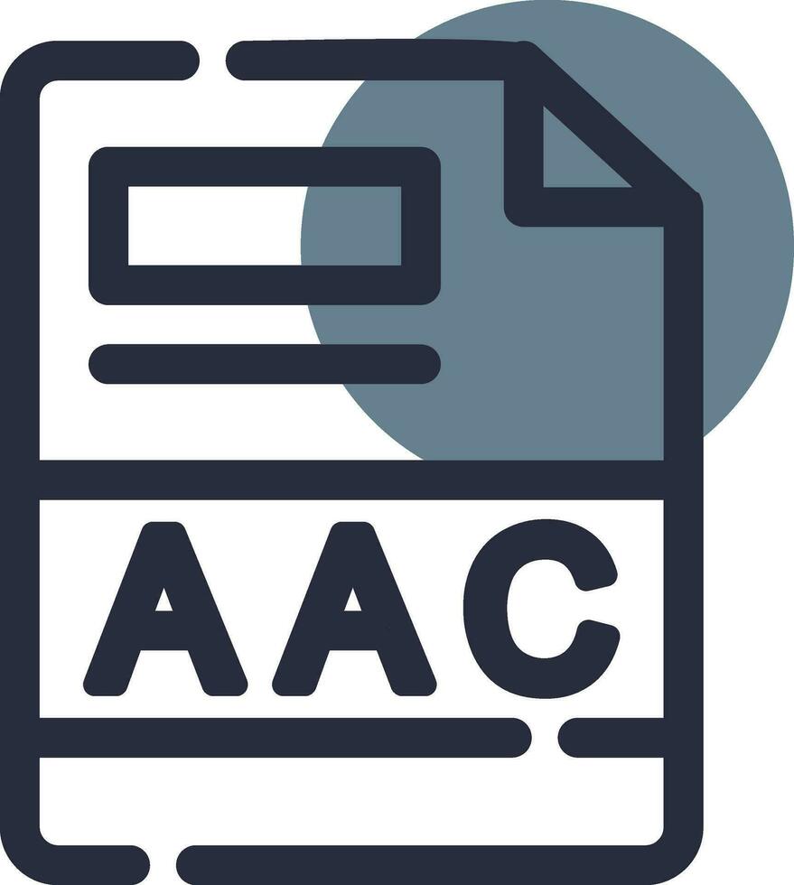 aac kreativ ikon design vektor