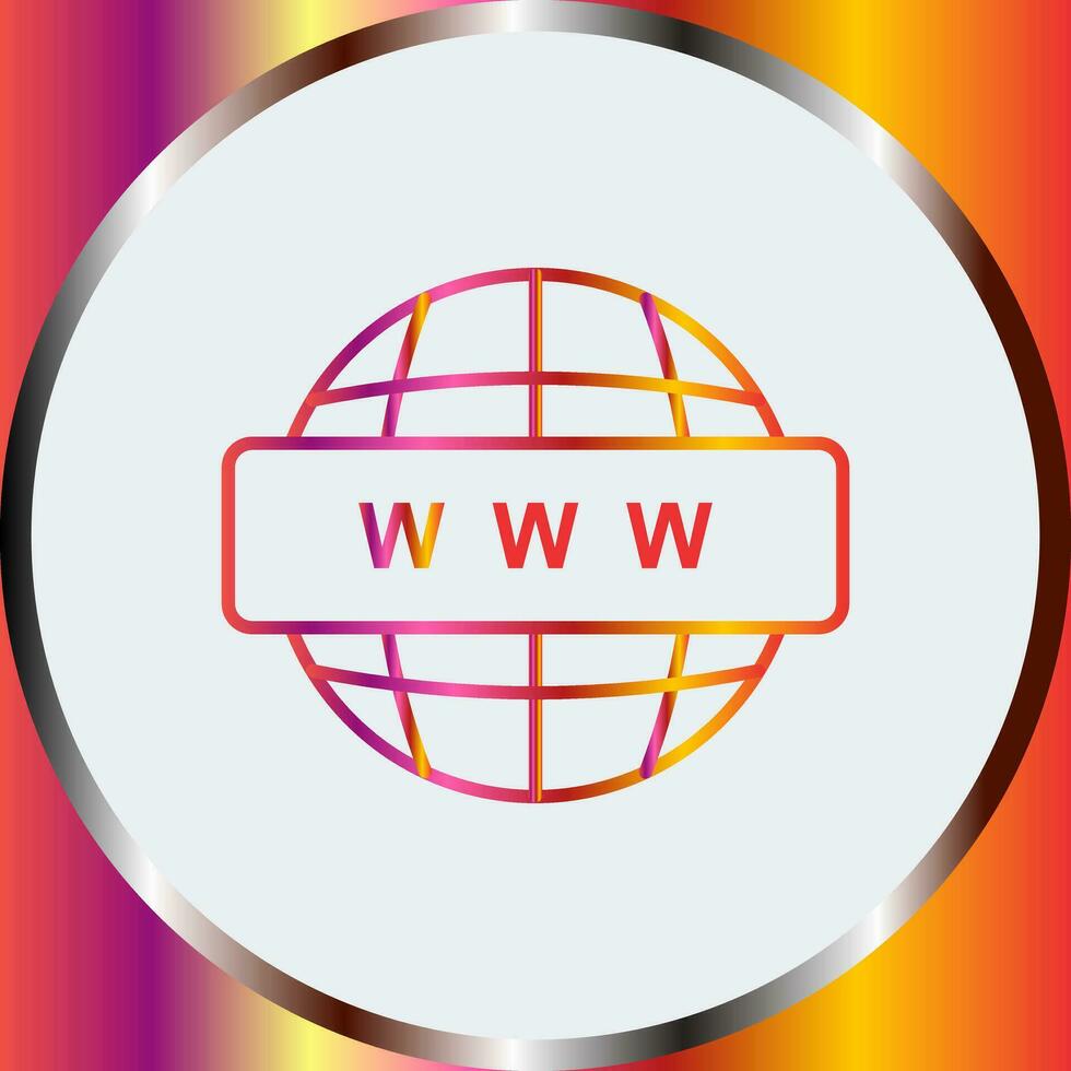 World Wide Web-Vektorsymbol vektor