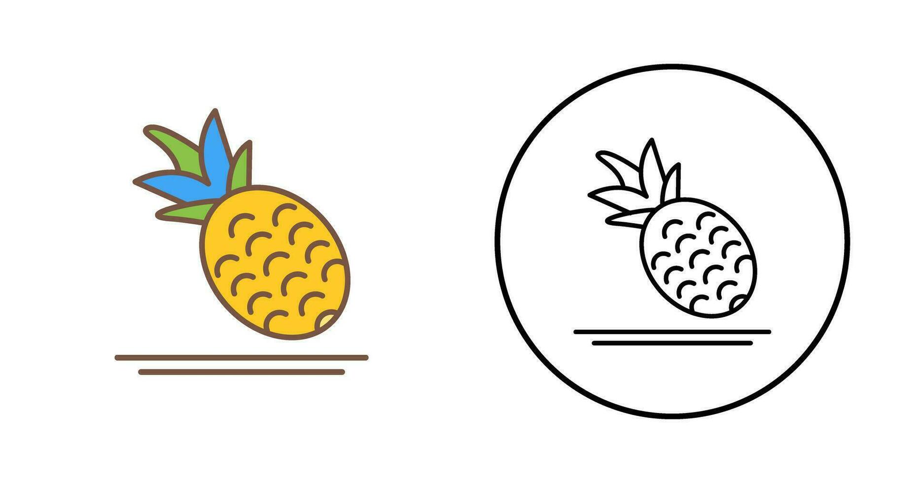 Ananas-Vektor-Symbol vektor