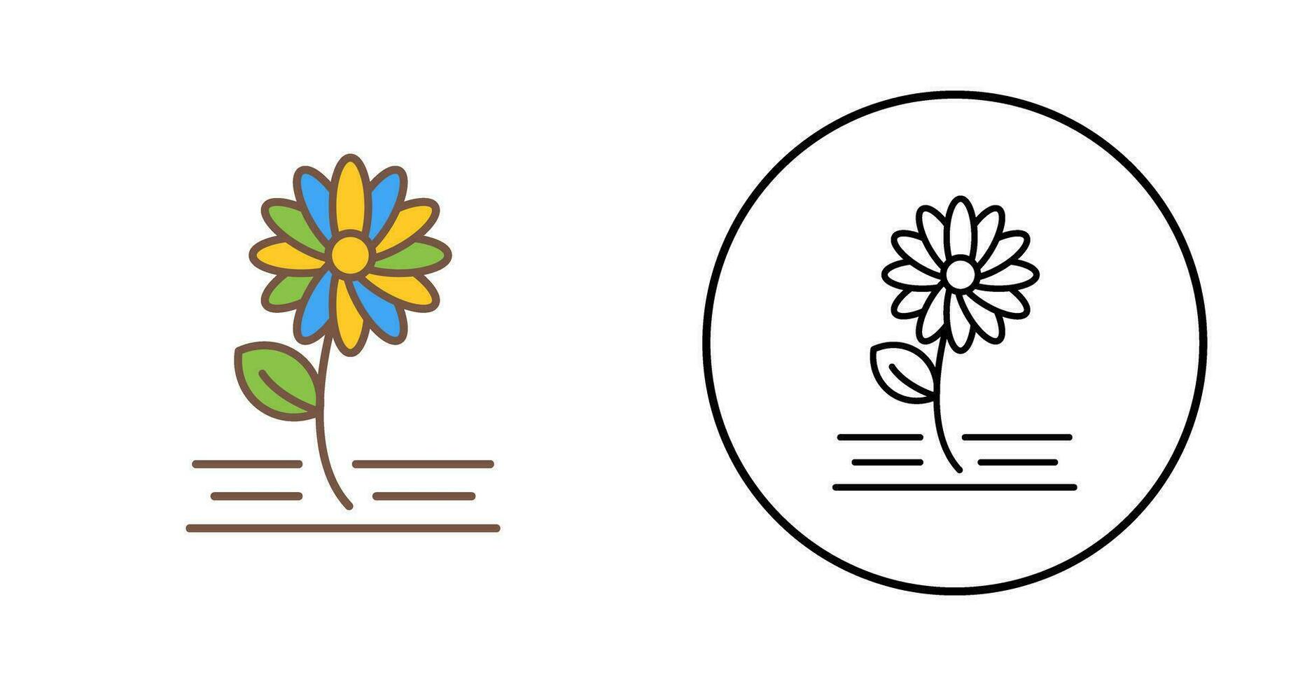 Blumen-Vektor-Symbol vektor