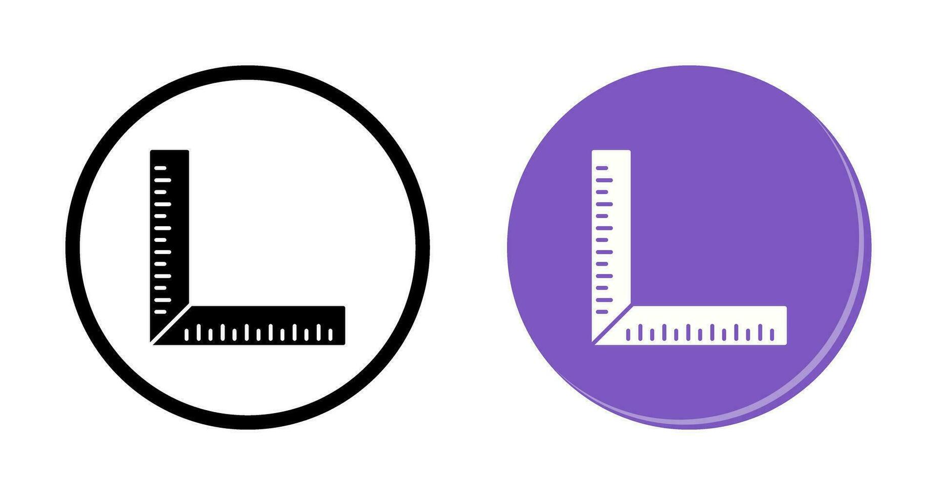 quadratisches Lineal-Vektorsymbol vektor