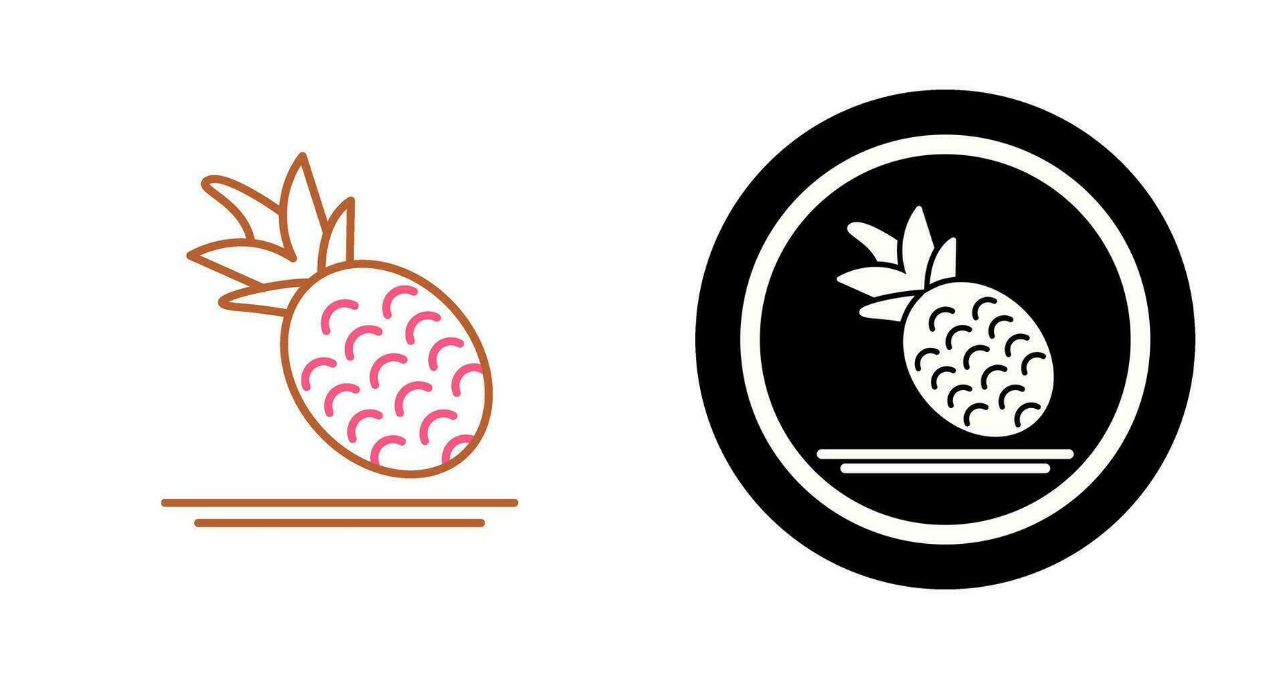 Ananas-Vektor-Symbol vektor