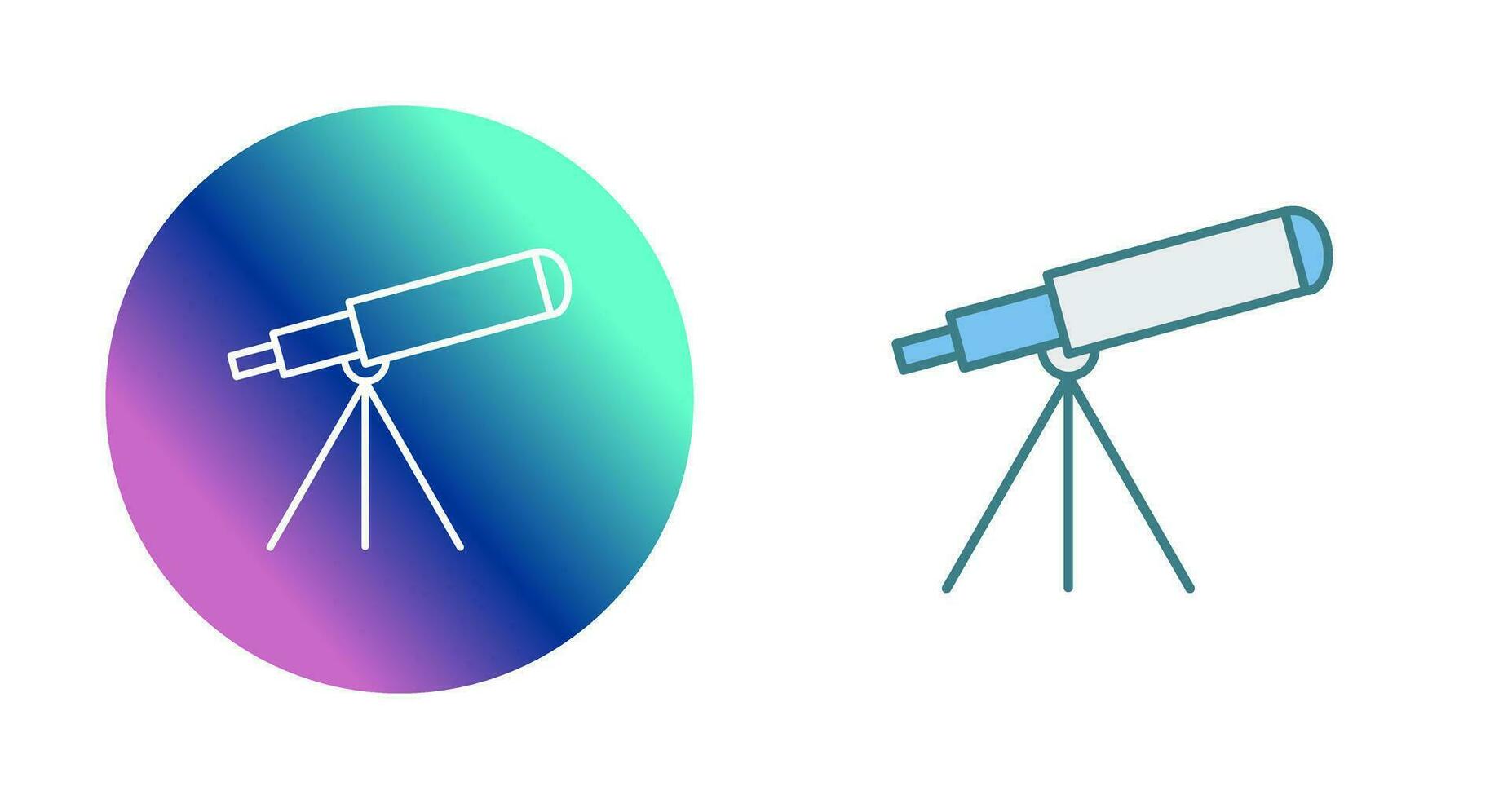 Teleskopvektorikone vektor