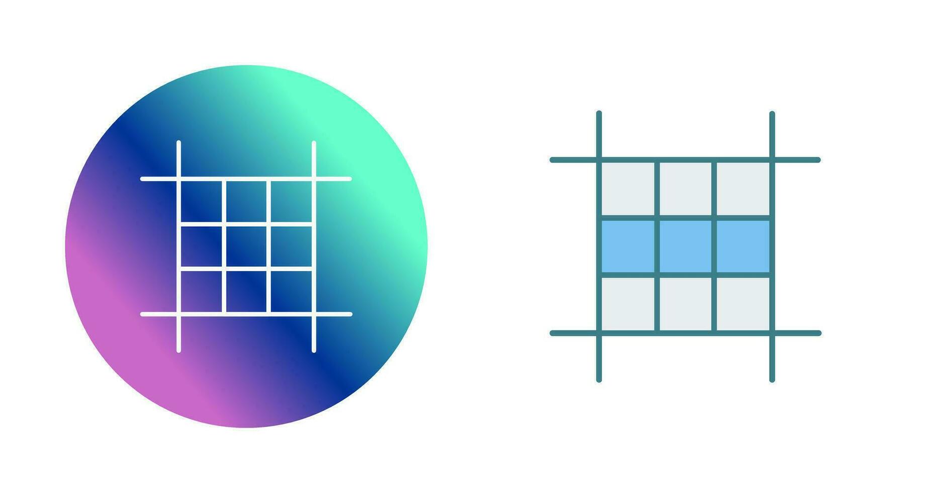 quadratisches Layout-Vektorsymbol vektor