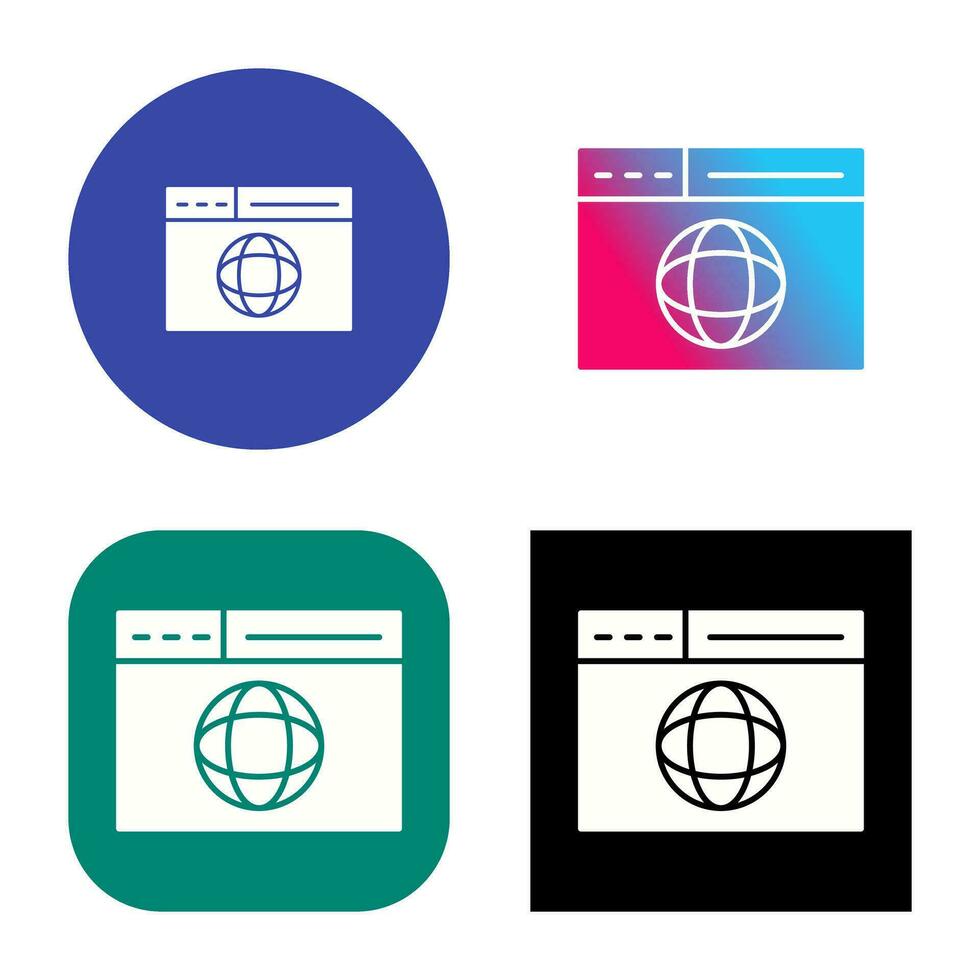 Vektorsymbol für Webseiten vektor