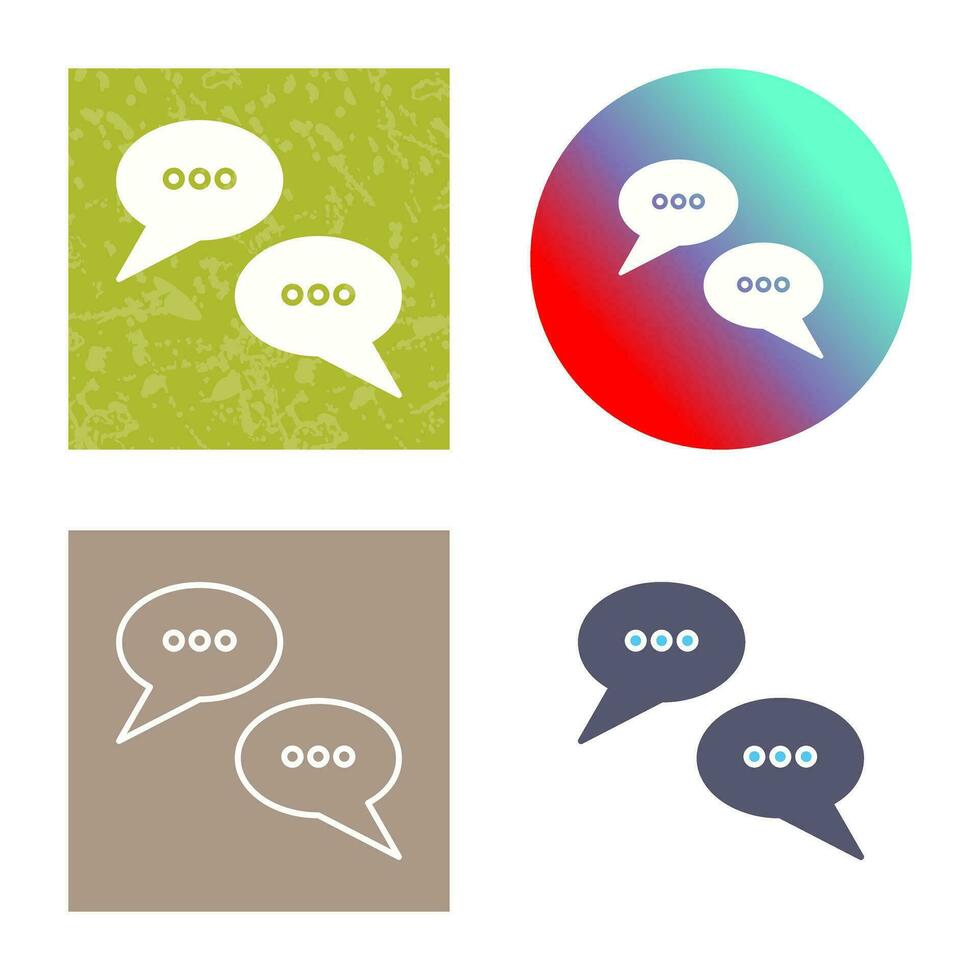 konversation bubblor vektor ikon