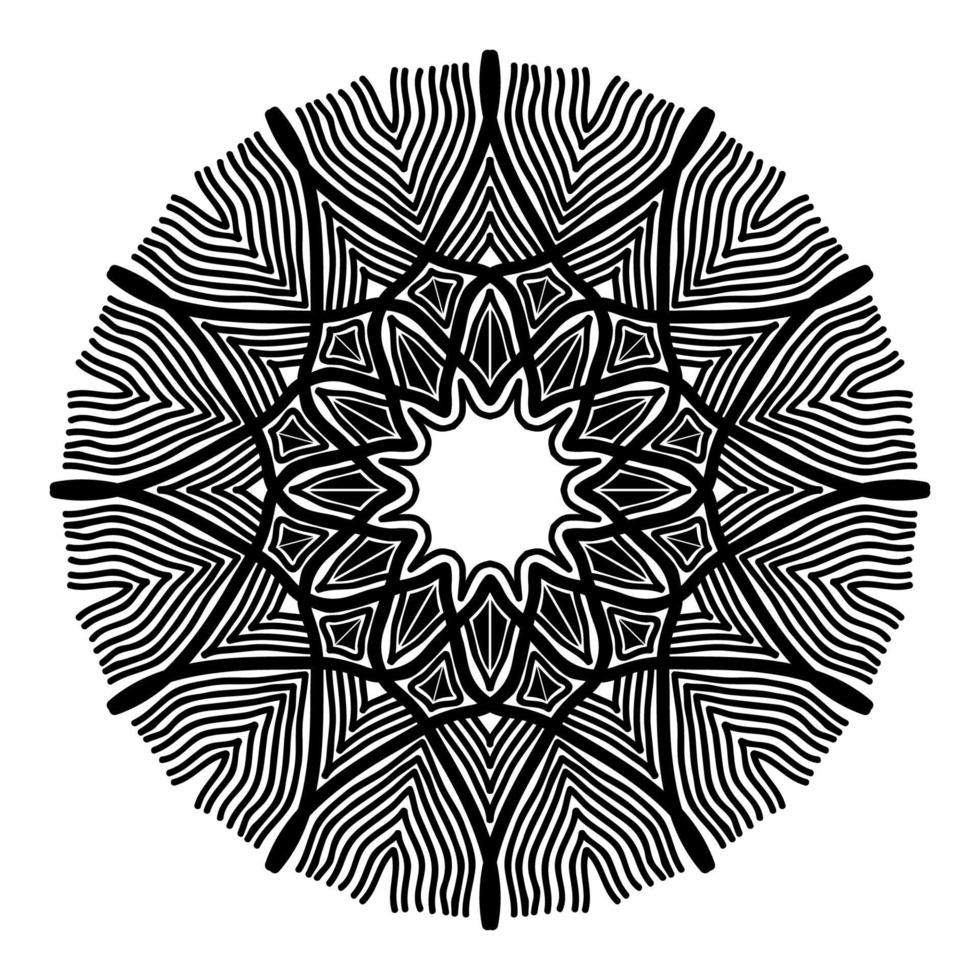 abstrakt mandala konst design av cirkel blommönster vektor