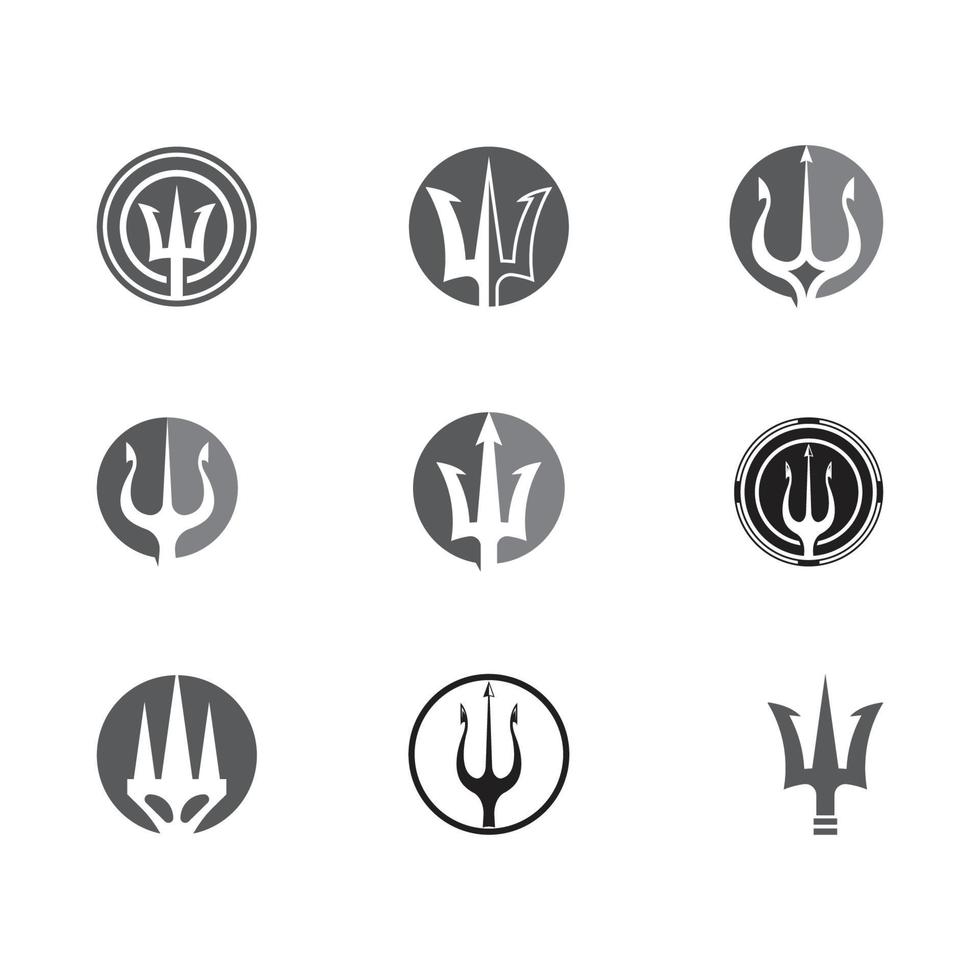 Tident Symbol Vektor Illustration Design Logo Vorlage