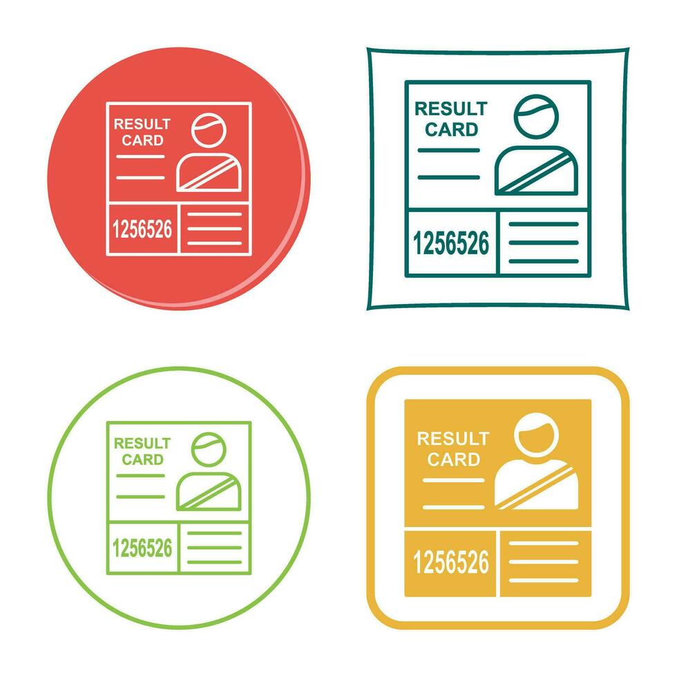 Vektorsymbol für Kandidatenergebnisse vektor