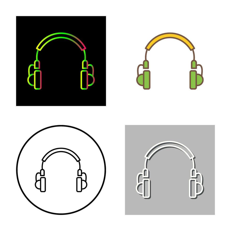 Einzigartiges Vektorsymbol für Kopfhörer vektor