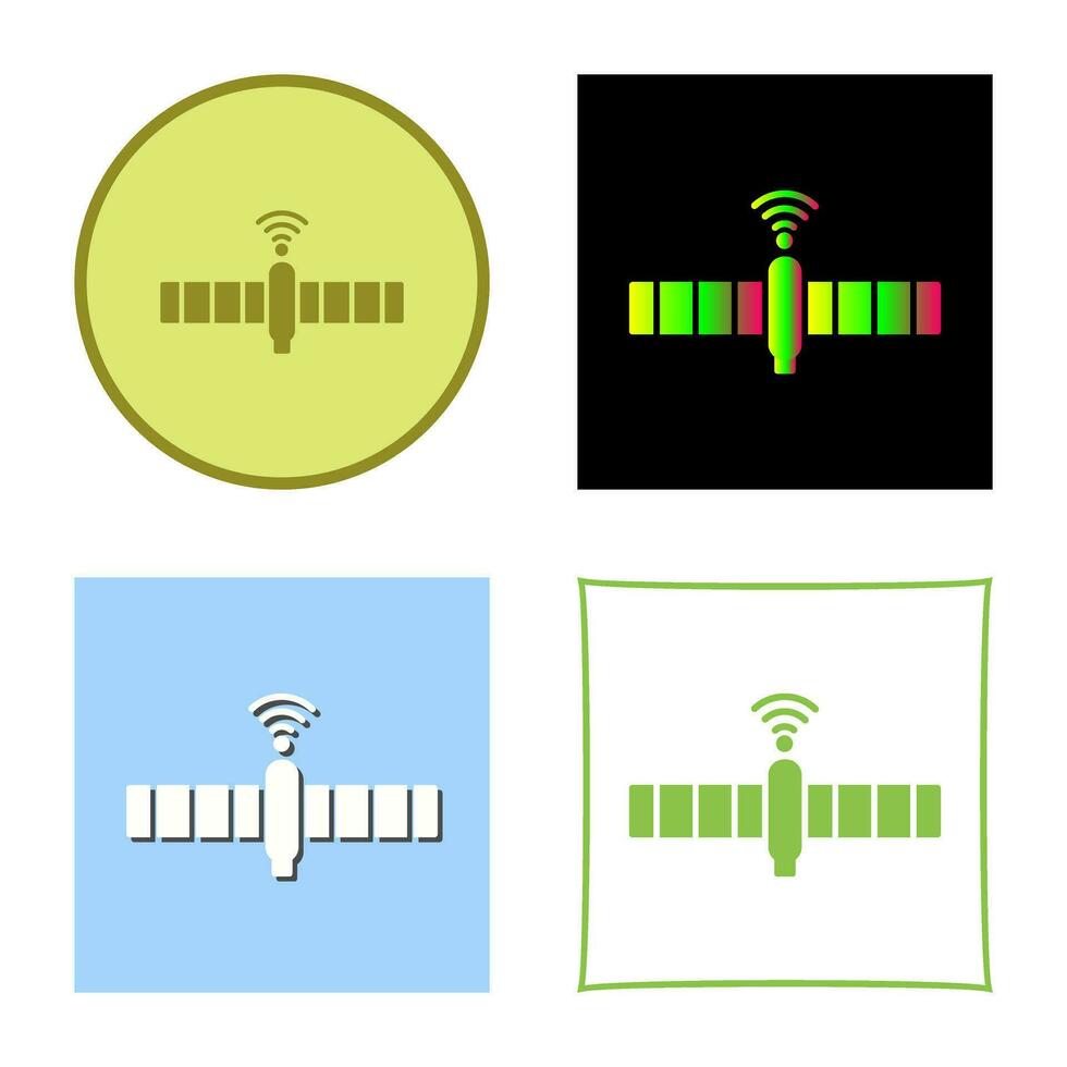 unik satellit vektor ikon
