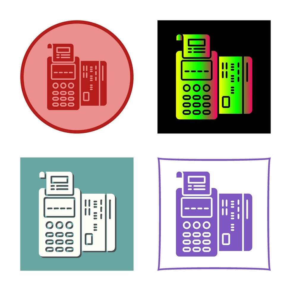 pos-Terminal-Vektorsymbol vektor