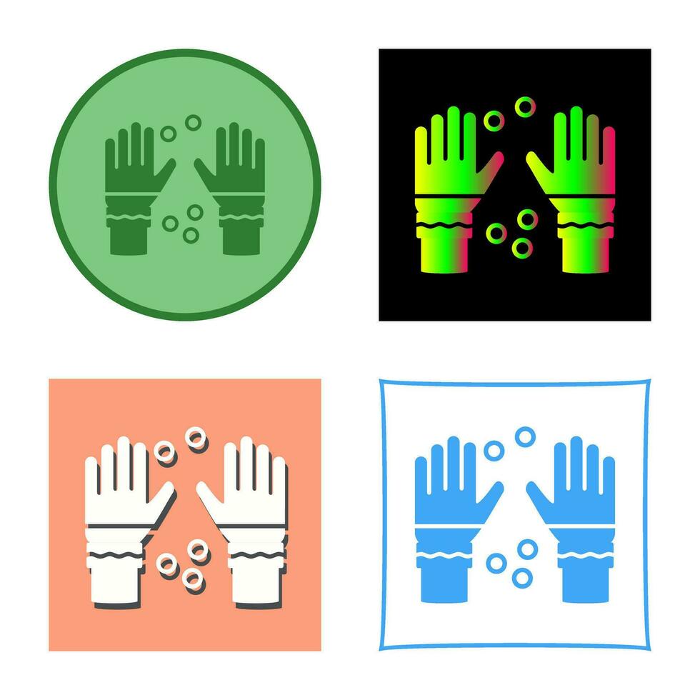 vinter- handskar vektor ikon