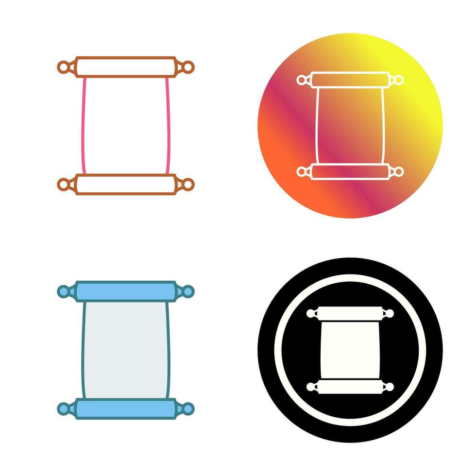 Rolle des Papiervektorsymbols vektor