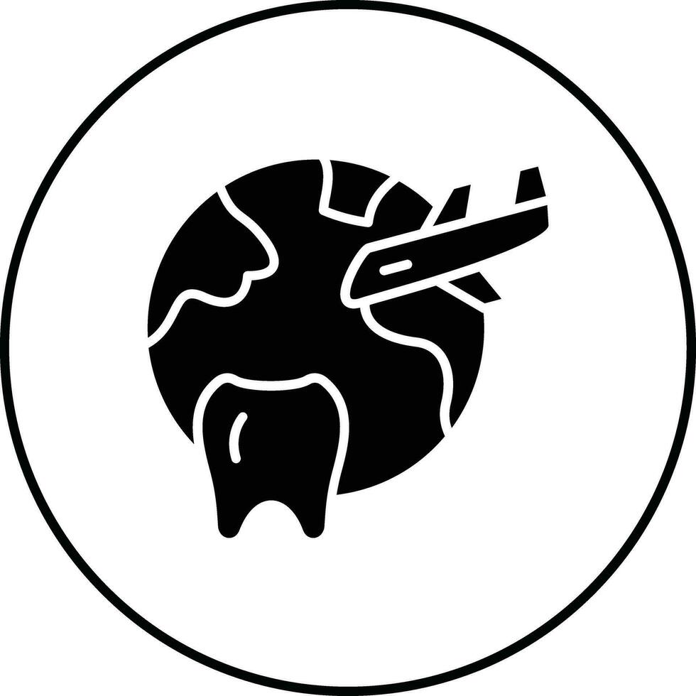 Dental Tourismus Vektor Symbol