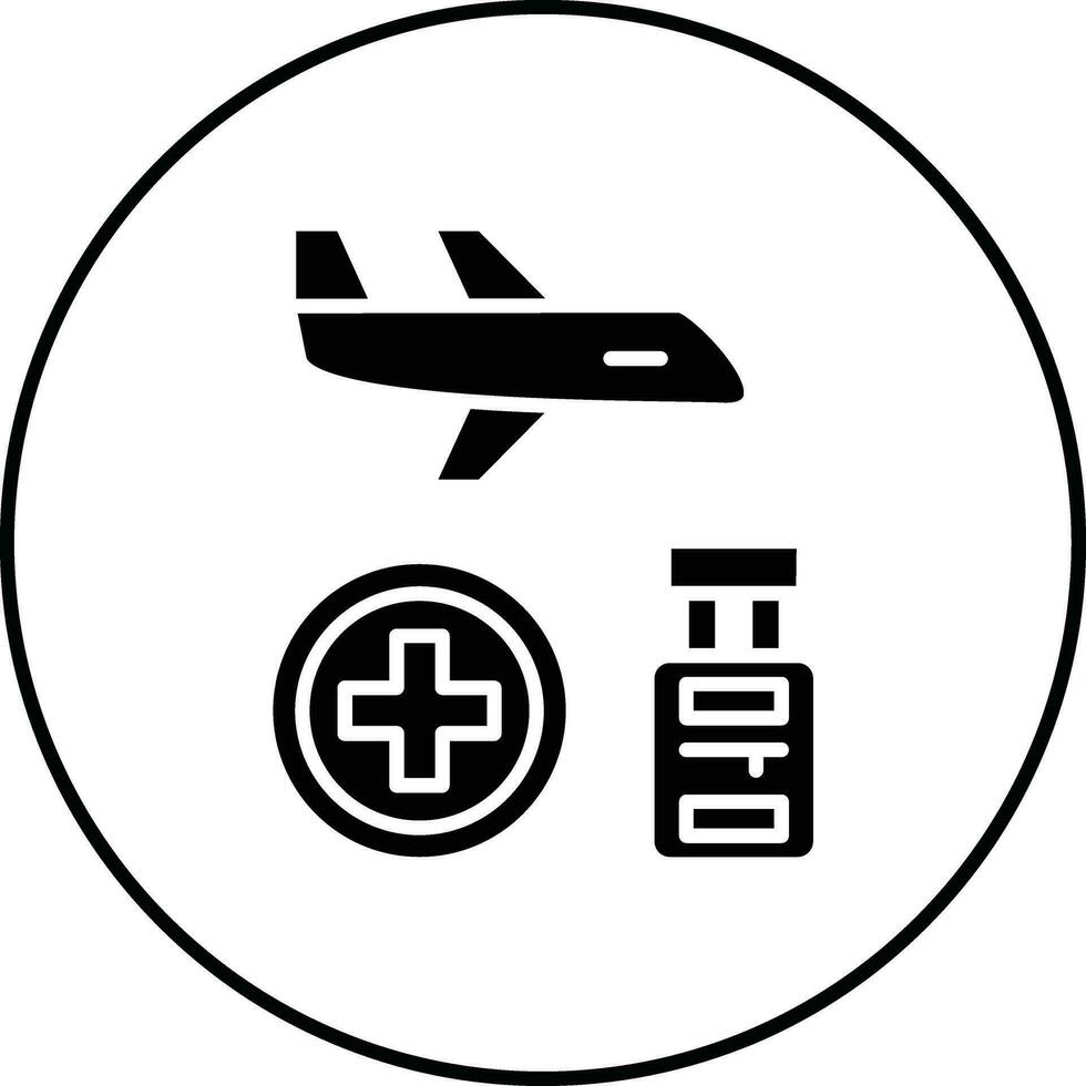 medizinisch Tourismus Vektor Symbol