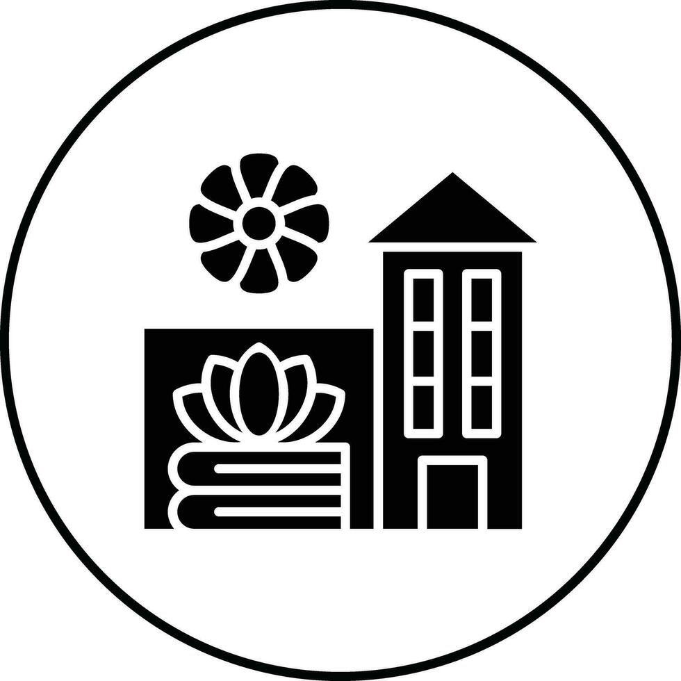 Wellness Resort Vektor Symbol