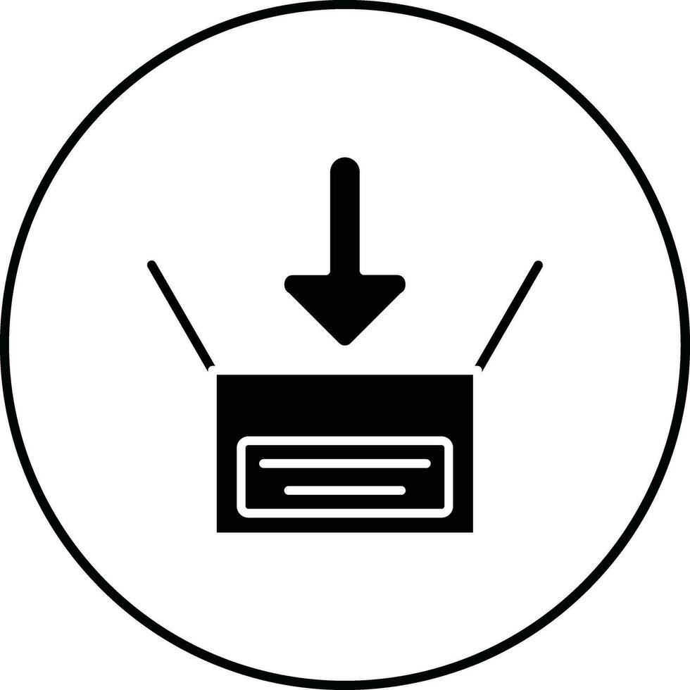 Paket im Vektor Symbol