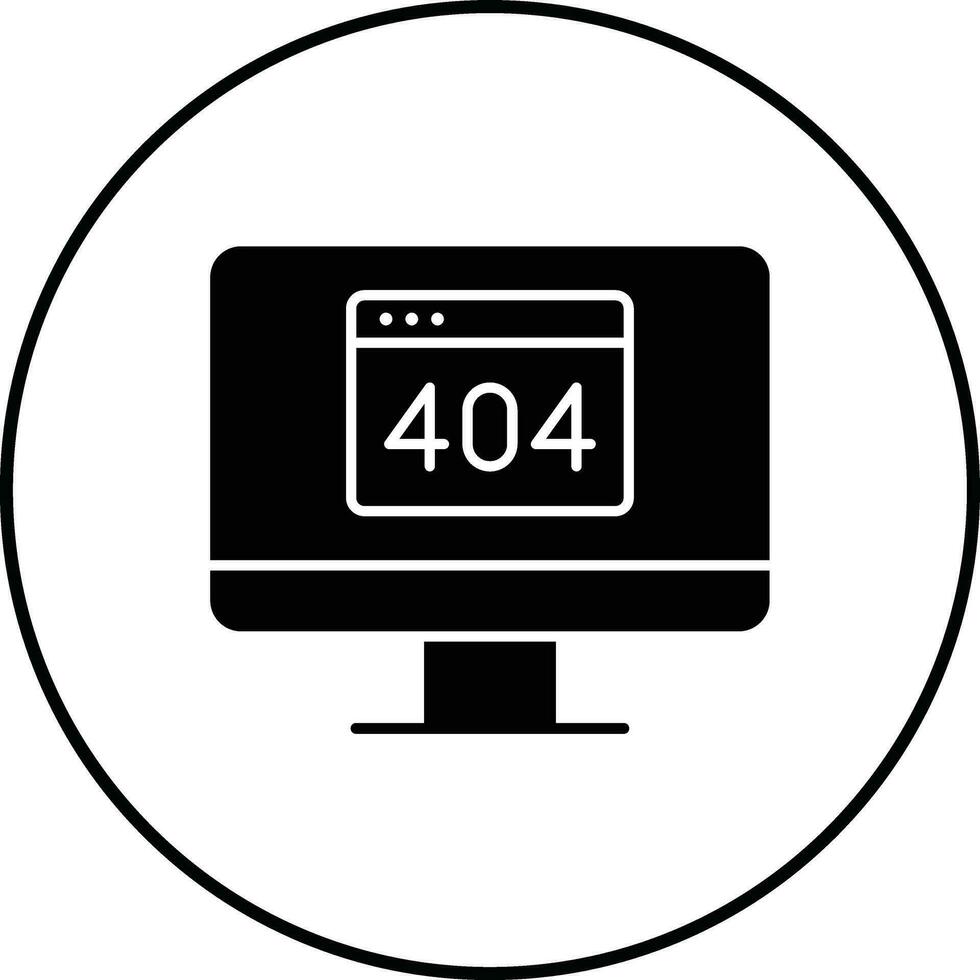 404-Fehlervektorsymbol vektor