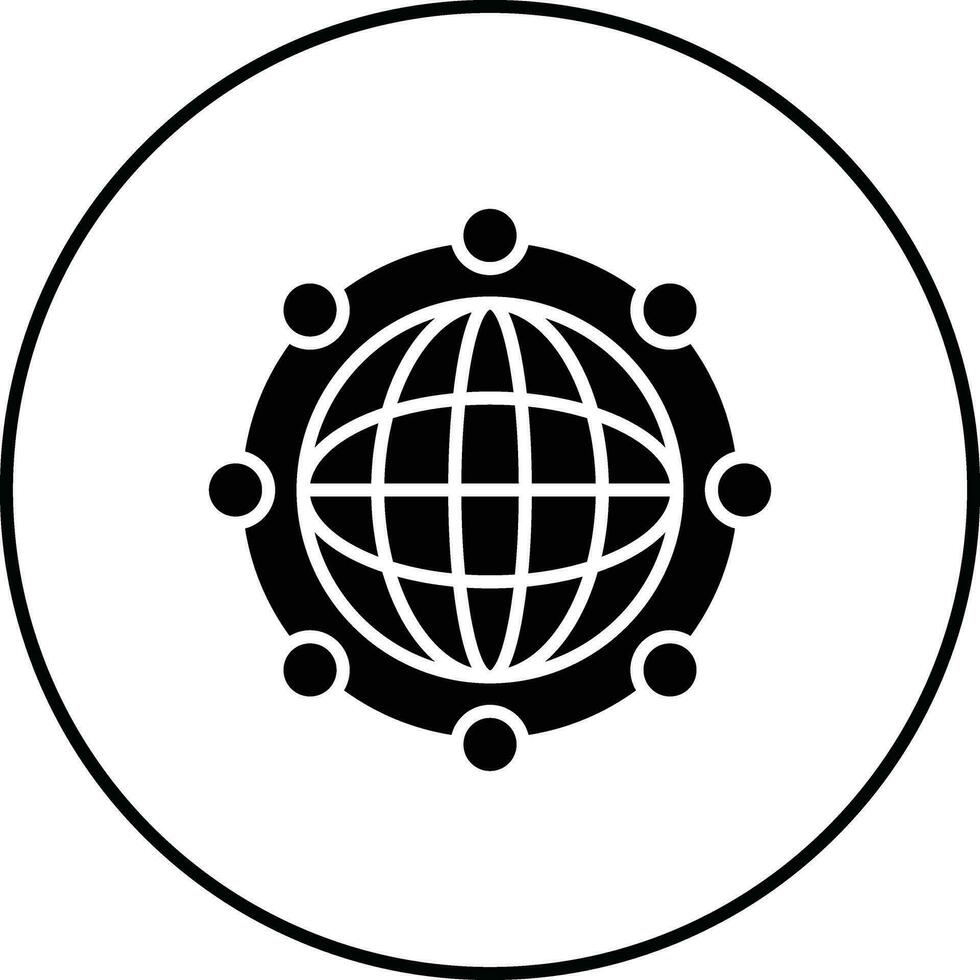 globales Netzwerk-Vektorsymbol vektor