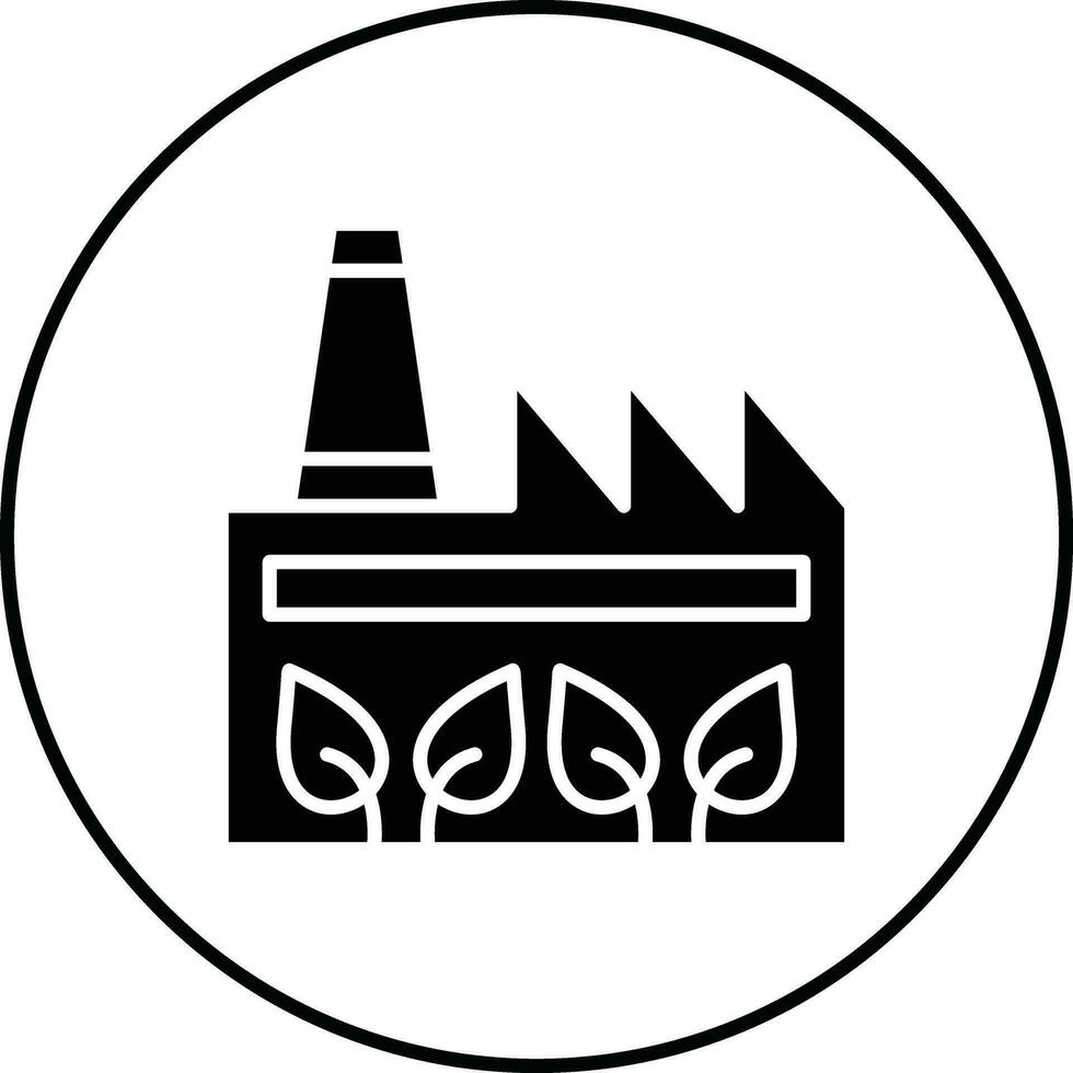 Grün Fabrik Vektor Symbol