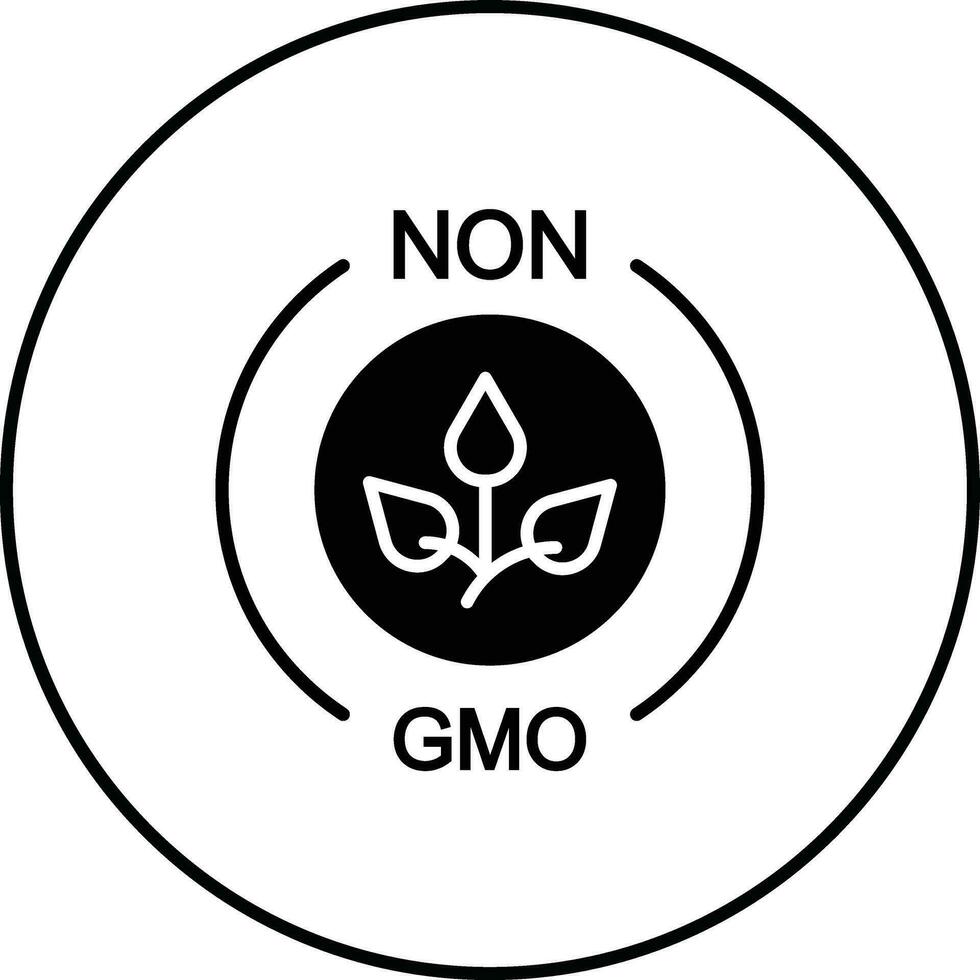 nicht gmo Vektor Symbol