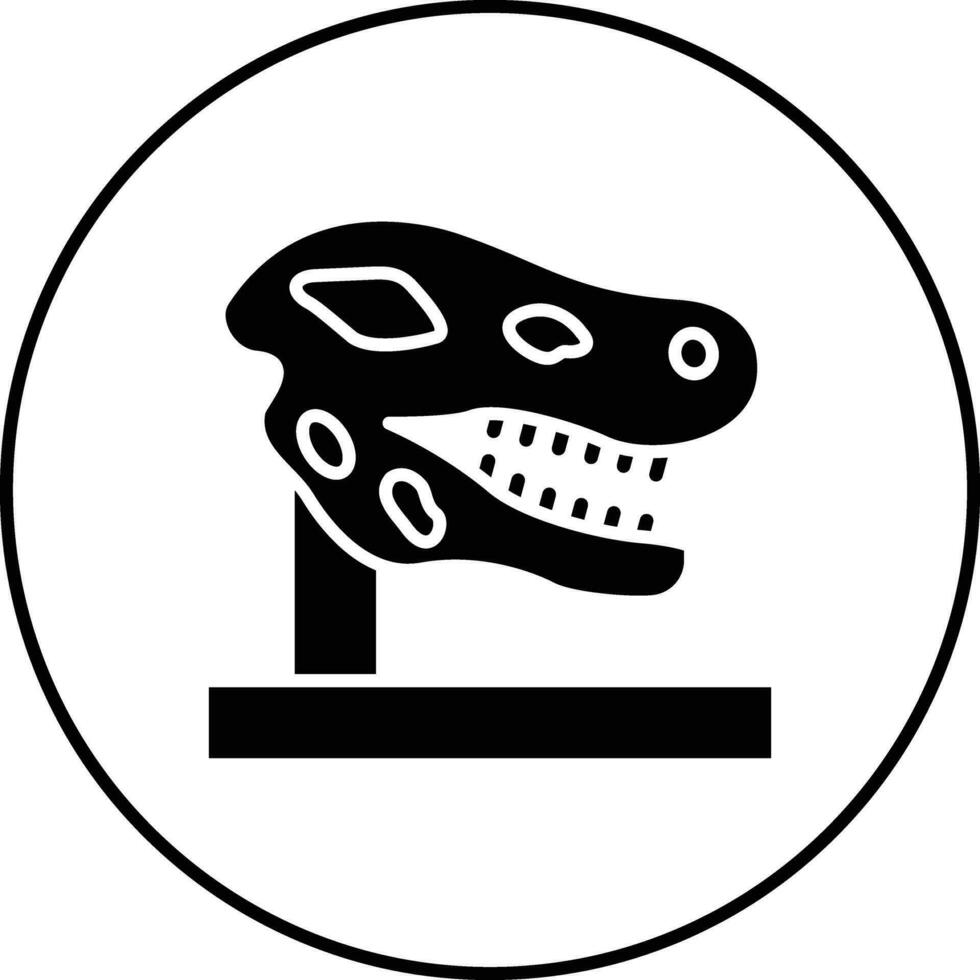 Dinosaurier Fossil Vektor Symbol