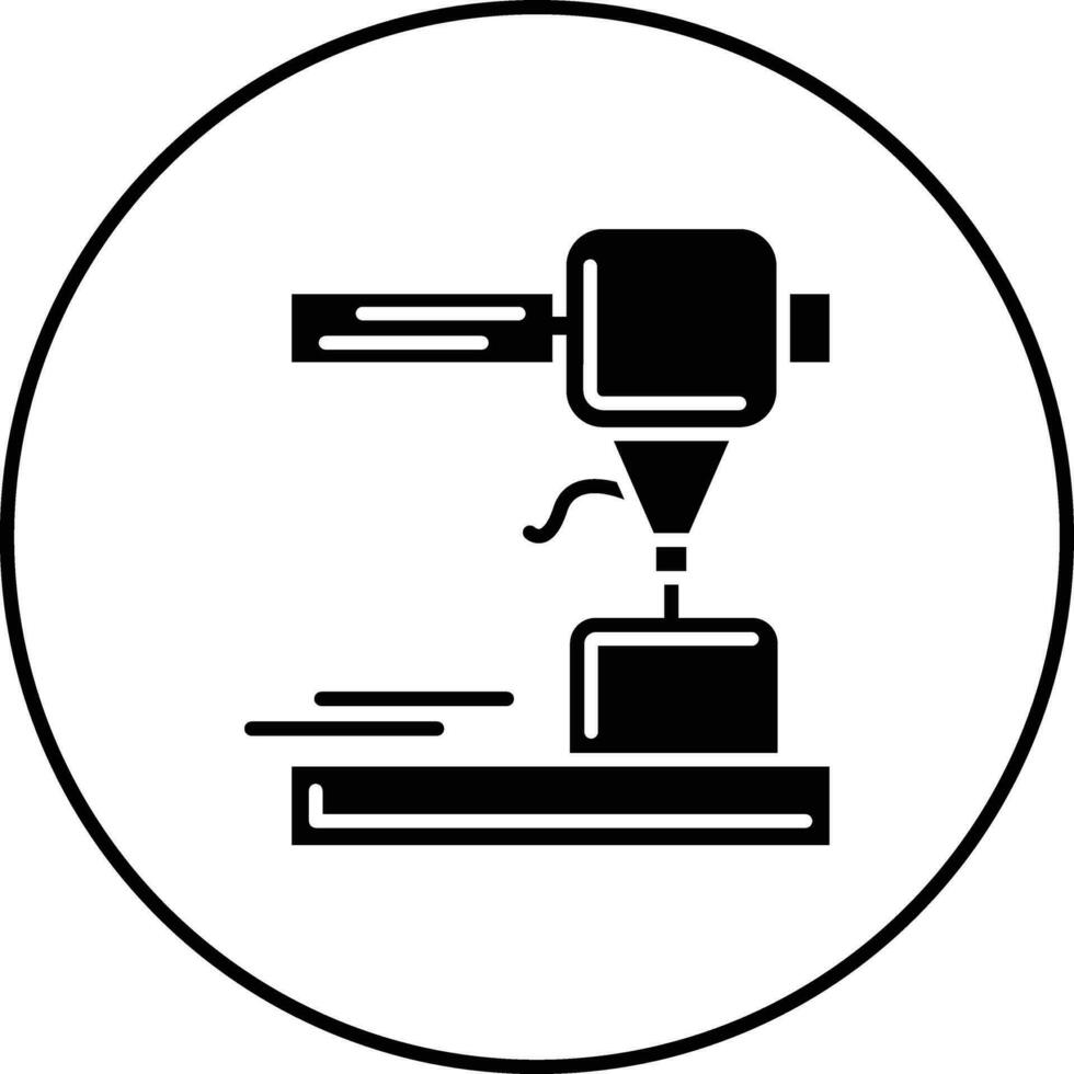 3D-Drucker-Vektorsymbol vektor