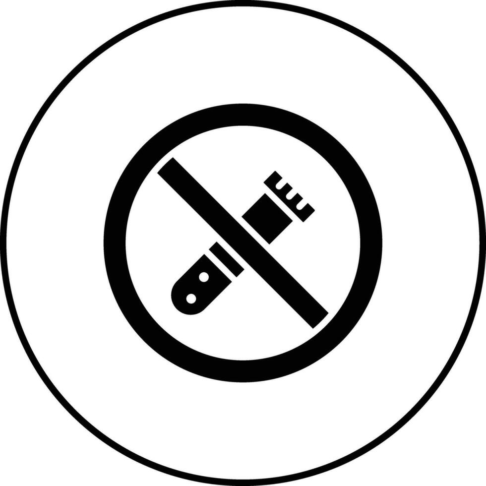 Nein chemisch Vektor Symbol