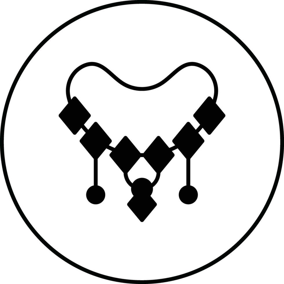 Halskette-Vektor-Symbol vektor