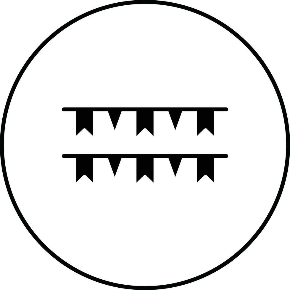 Girlanden-Vektor-Symbol vektor