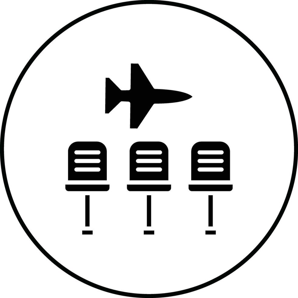 Flughafen warten Zimmer Vektor Symbol