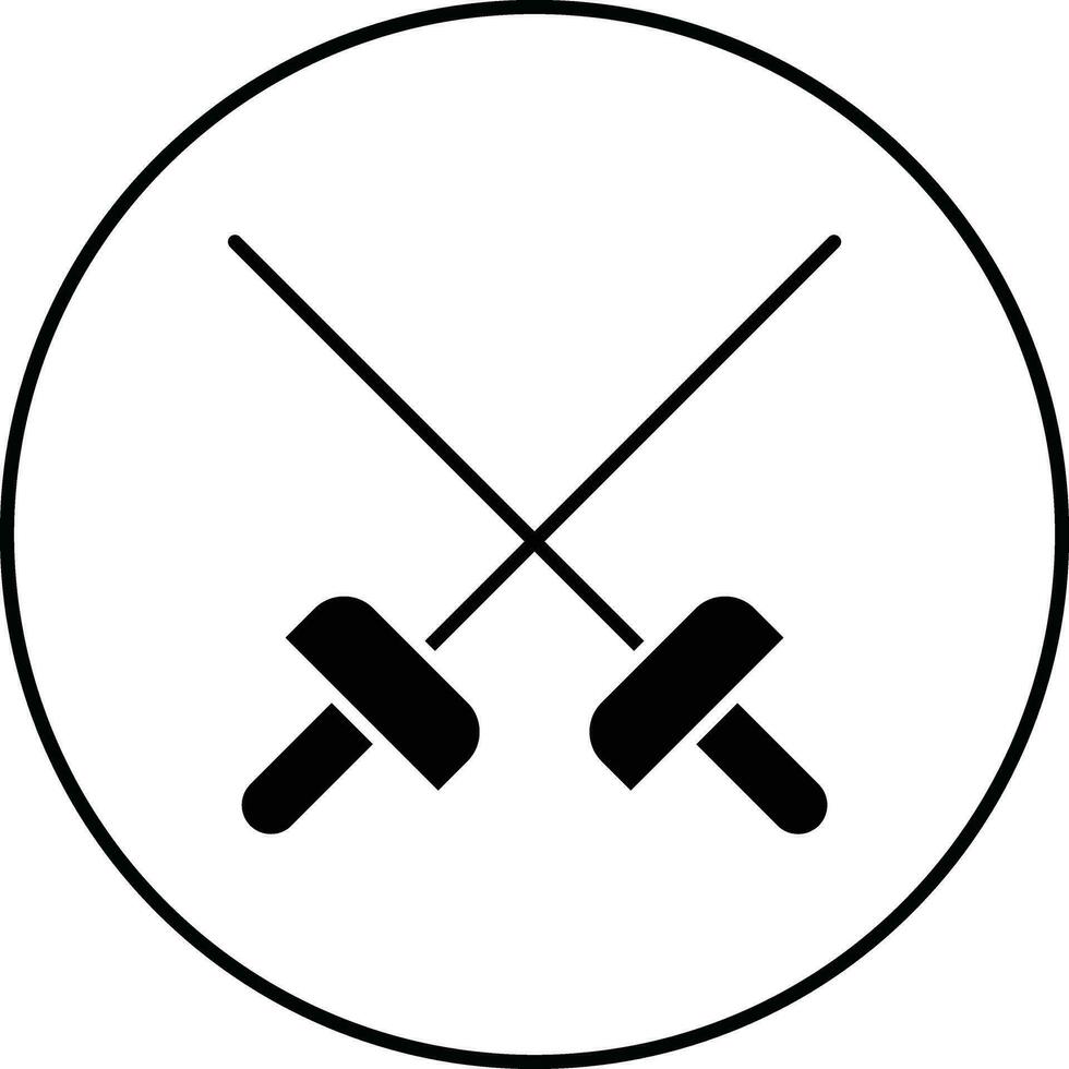 Fechten Sport Vektor Symbol