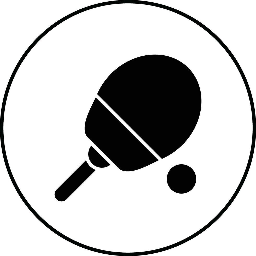 Tischtennis-Vektor-Symbol vektor