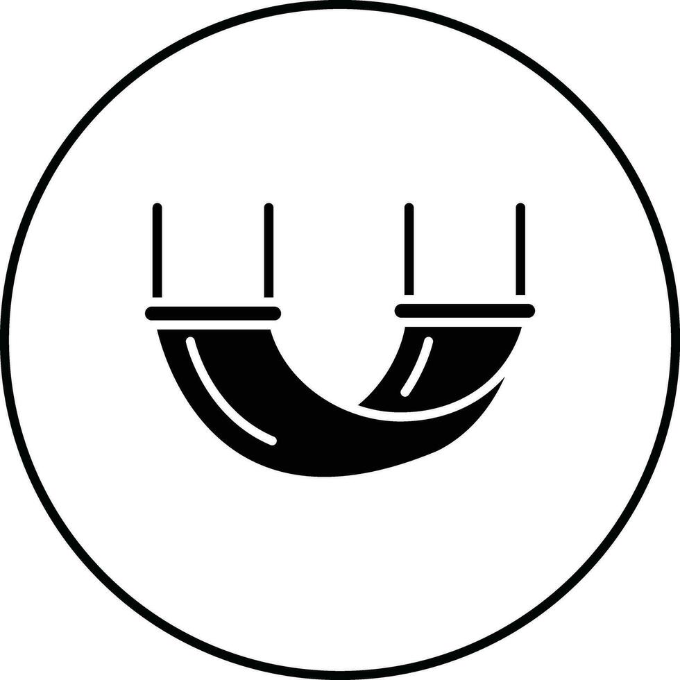 Hängematte-Vektor-Symbol vektor