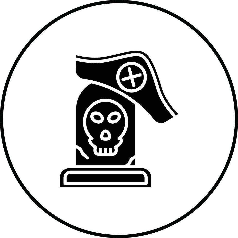 pirat grav vektor ikon