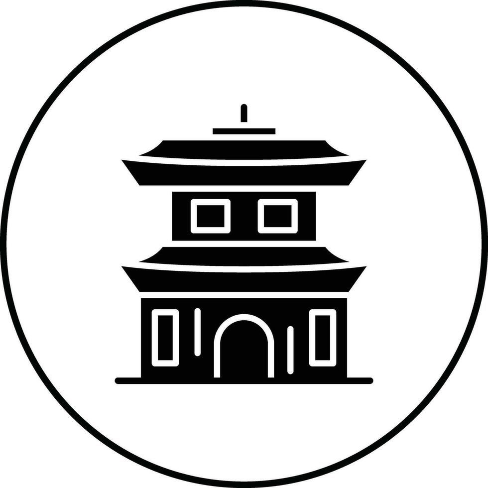 Tempel-Vektor-Symbol vektor