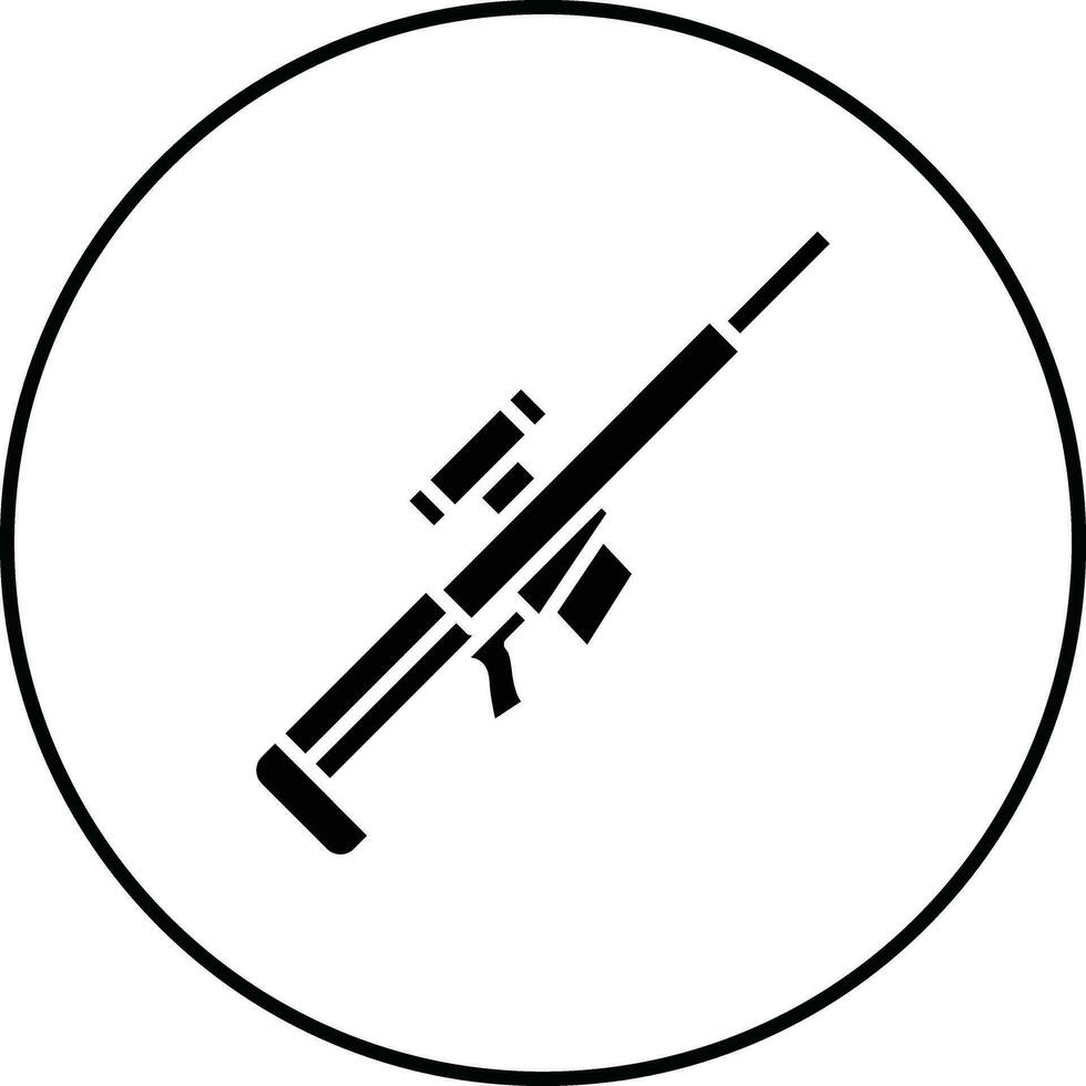 Scharfschützengewehr-Vektorsymbol vektor