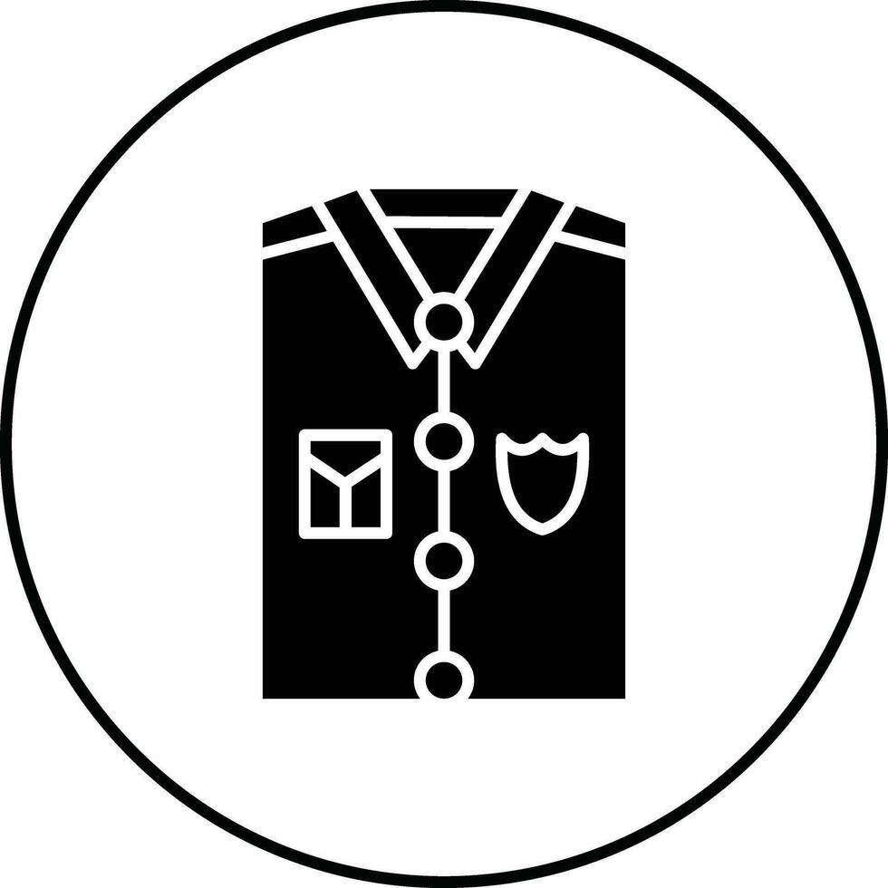 Polizei Uniform Vektor Symbol