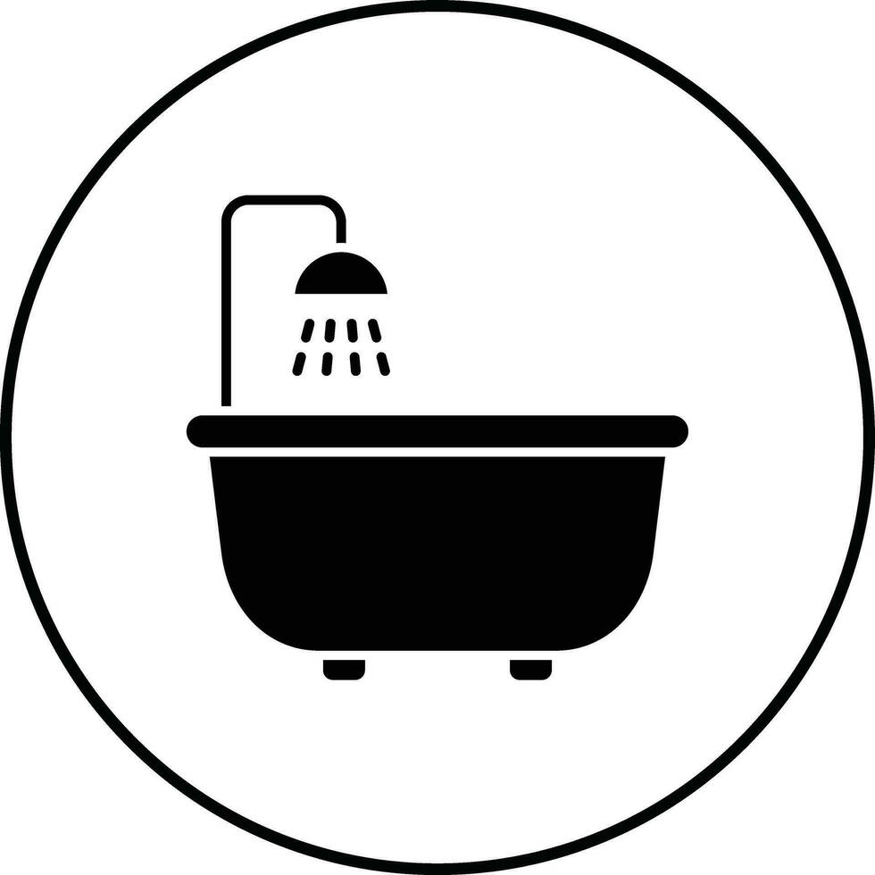 badkar vektor ikon