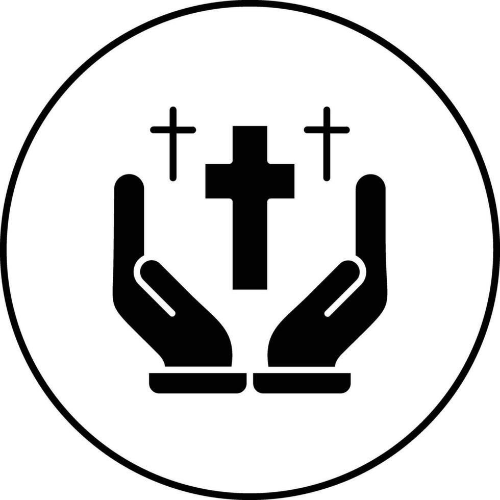 Gebetsvektor-Symbol vektor