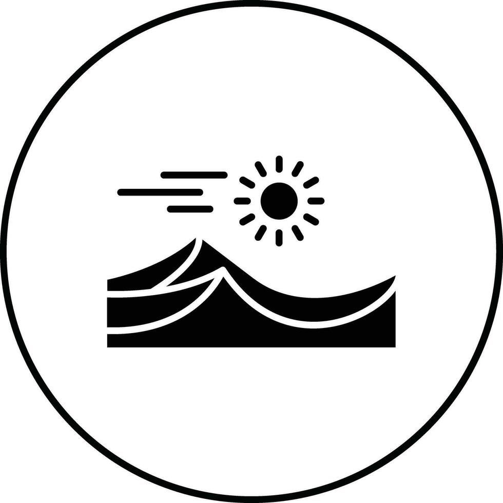 Wüste Sand Vektor Symbol