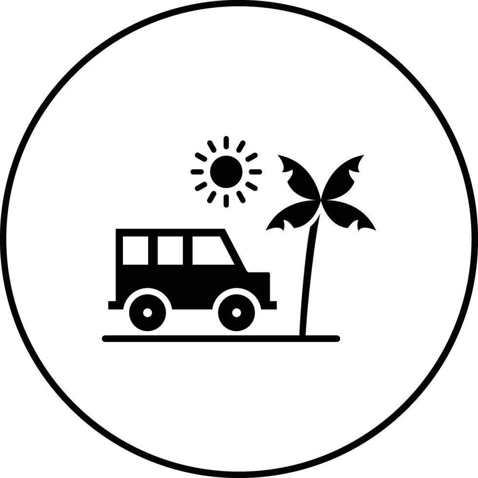 Wüste Safari Vektor Symbol