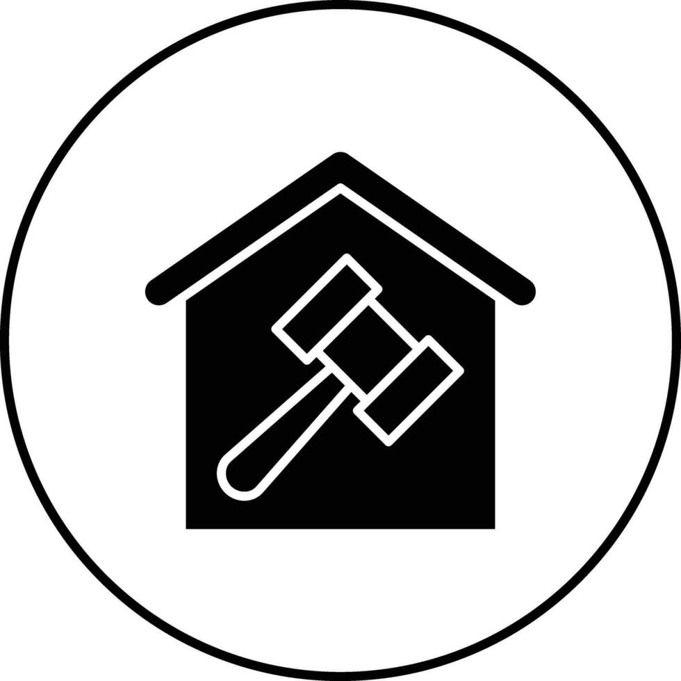 Haus Versteigerung Vektor Symbol