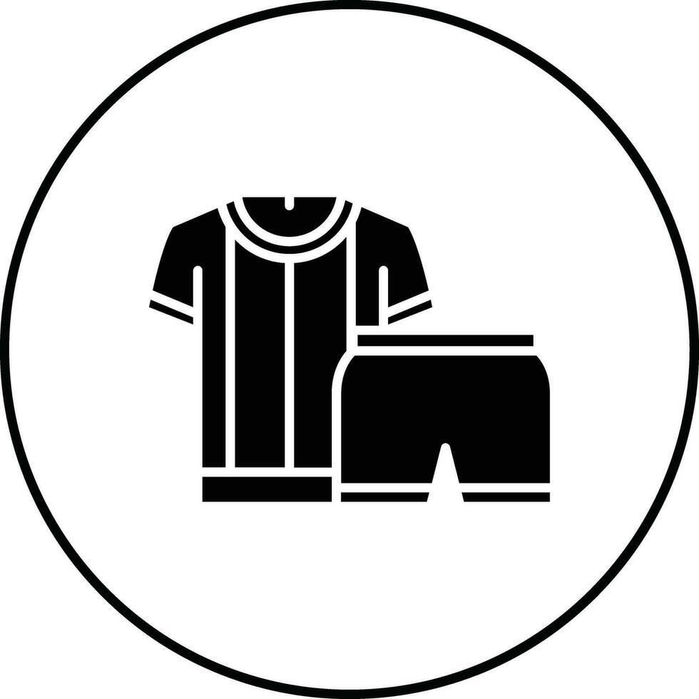 Vektorsymbol für Sportbekleidung vektor