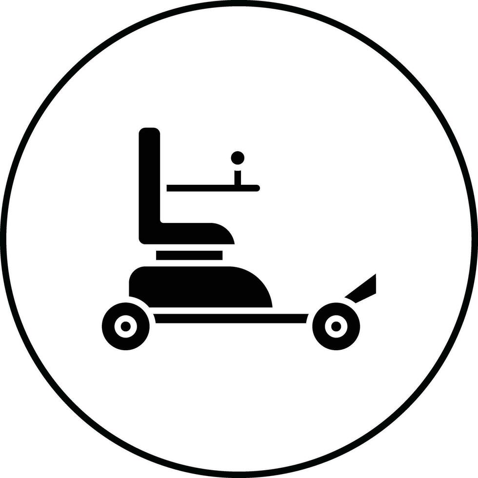 automatisch Rollstuhl Vektor Symbol