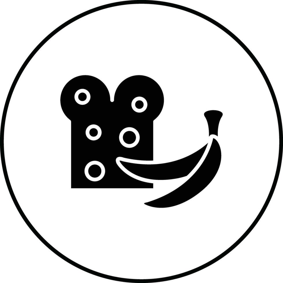 Banane Brot Vektor Symbol