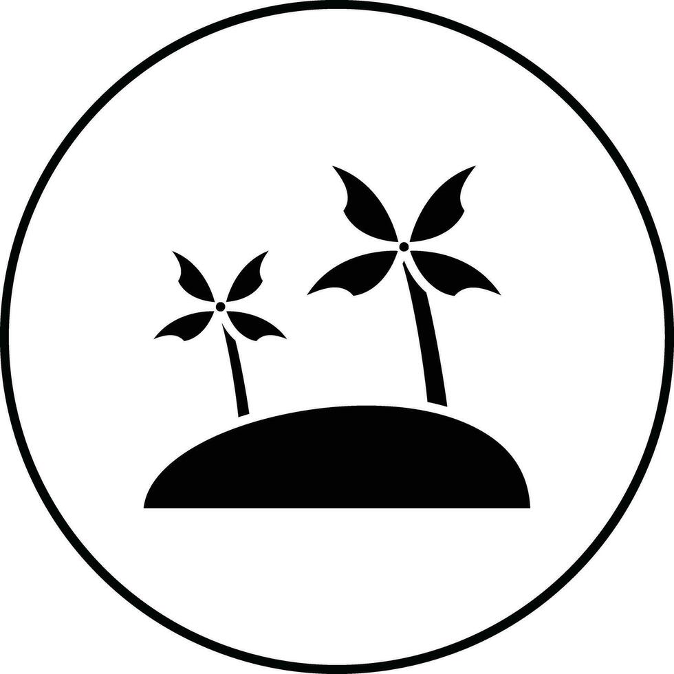 dubai träd vektor ikon